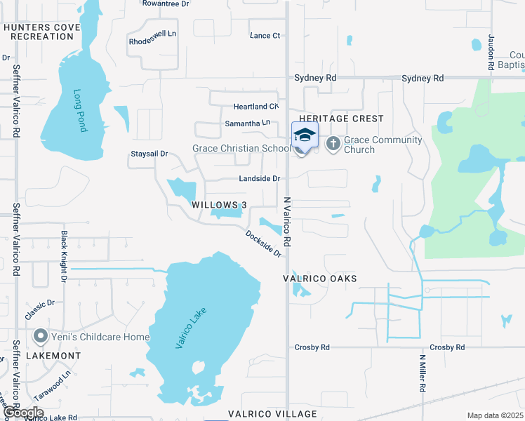 map of restaurants, bars, coffee shops, grocery stores, and more near 2025 Helm Lane in Valrico