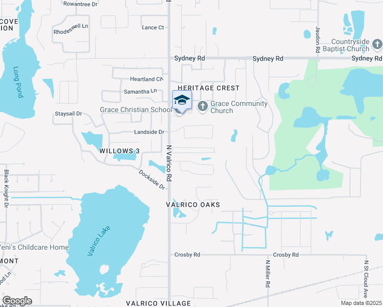 map of restaurants, bars, coffee shops, grocery stores, and more near 13 Town and Country in Valrico