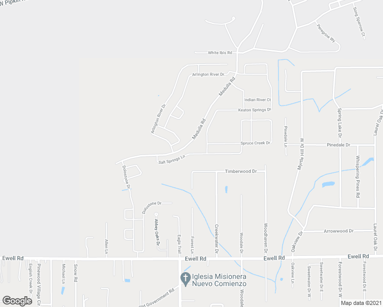 map of restaurants, bars, coffee shops, grocery stores, and more near 4140 Salt Springs Lane in Lakeland