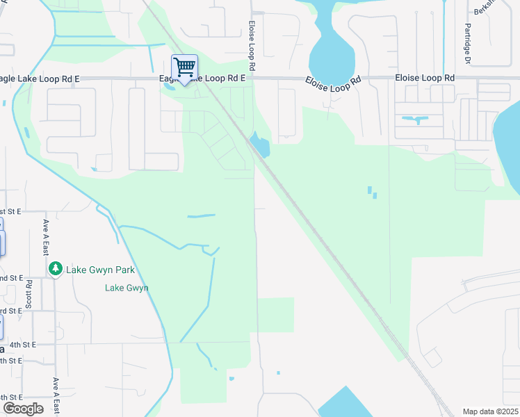 map of restaurants, bars, coffee shops, grocery stores, and more near Pollard Road in Winter Haven