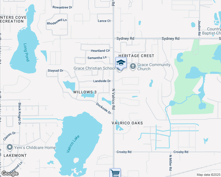 map of restaurants, bars, coffee shops, grocery stores, and more near 1317 Hatch Place in Valrico