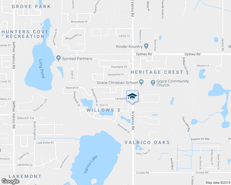 map of restaurants, bars, coffee shops, grocery stores, and more near 1907 Rudder Drive in Valrico