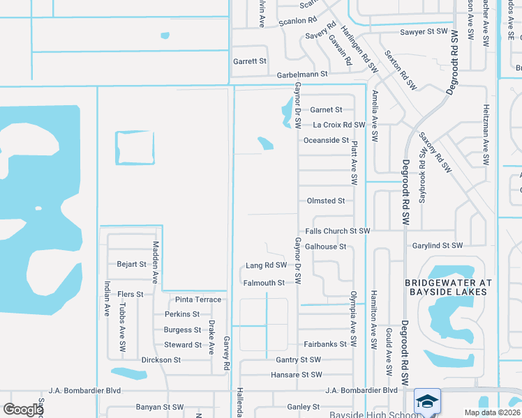 map of restaurants, bars, coffee shops, grocery stores, and more near 571 Ocean Spray Street in Palm Bay