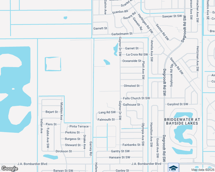 map of restaurants, bars, coffee shops, grocery stores, and more near 571 Ocean Spray Street in Palm Bay
