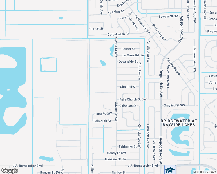 map of restaurants, bars, coffee shops, grocery stores, and more near 523 Ocean Spray Street in Palm Bay