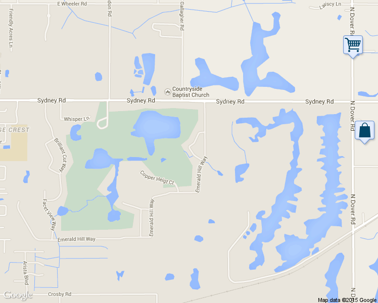 map of restaurants, bars, coffee shops, grocery stores, and more near 3029 Gem Luster Court in Valrico