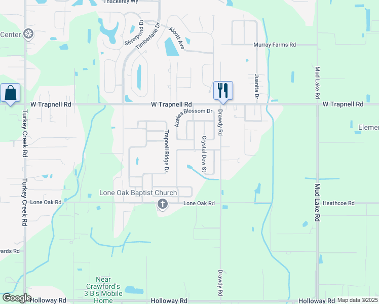 map of restaurants, bars, coffee shops, grocery stores, and more near 3107 Magnolia Meadows Drive in Plant City