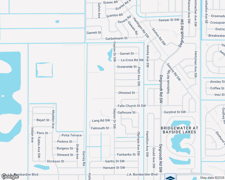 map of restaurants, bars, coffee shops, grocery stores, and more near 523 Ocean Spray Street in Palm Bay