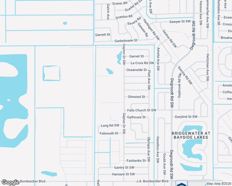 map of restaurants, bars, coffee shops, grocery stores, and more near 523 Ocean Spray Street in Palm Bay