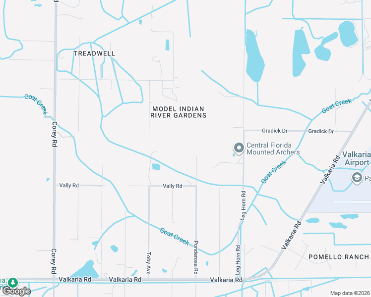 map of restaurants, bars, coffee shops, grocery stores, and more near 3560 Ponderosa Road in Malabar