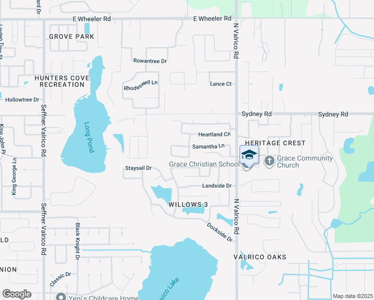 map of restaurants, bars, coffee shops, grocery stores, and more near 1949 Samantha Lane in Valrico