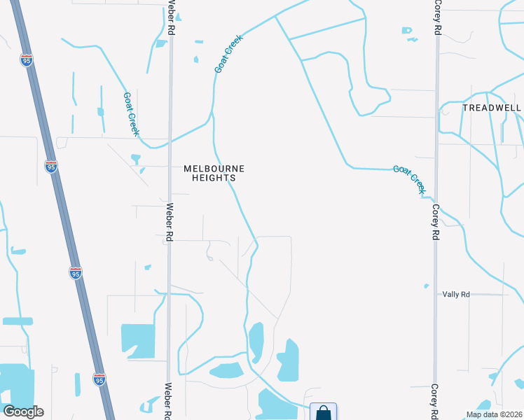 map of restaurants, bars, coffee shops, grocery stores, and more near 1050 Parsley Avenue in Malabar