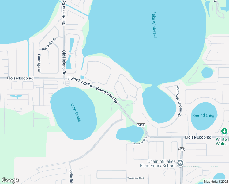map of restaurants, bars, coffee shops, grocery stores, and more near 204 McLean Point in Winter Haven