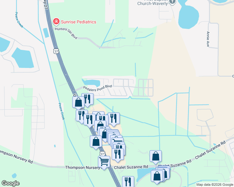 map of restaurants, bars, coffee shops, grocery stores, and more near 4680 Murray Court in Lake Wales