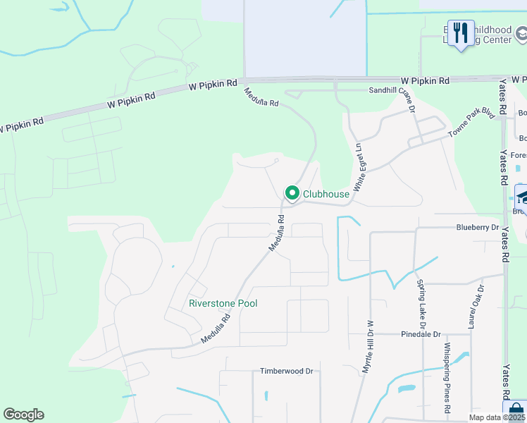 map of restaurants, bars, coffee shops, grocery stores, and more near 3922 White Ibis Road in Lakeland