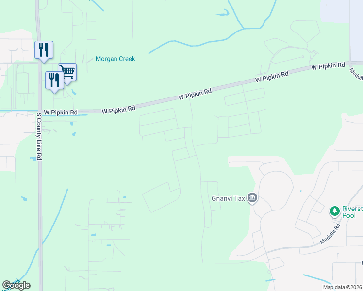 map of restaurants, bars, coffee shops, grocery stores, and more near West Pipkin Road in Lakeland
