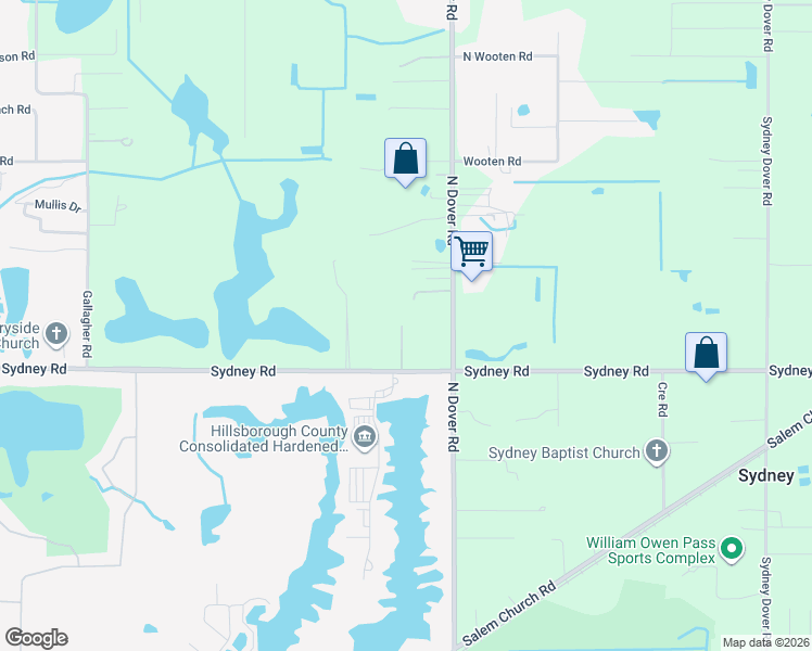map of restaurants, bars, coffee shops, grocery stores, and more near 14155 Pupsam Lane in Dover