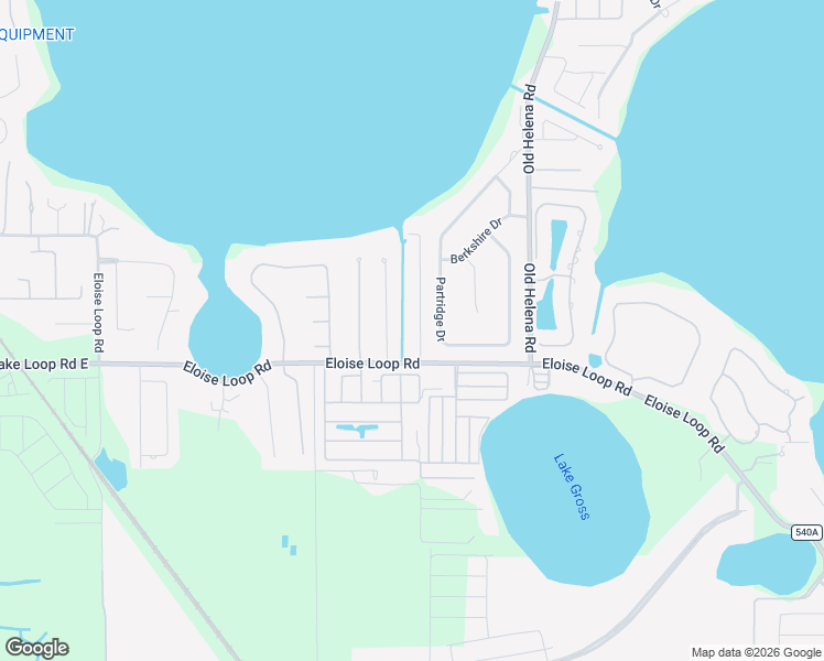 map of restaurants, bars, coffee shops, grocery stores, and more near 2539 Partridge Drive in Winter Haven
