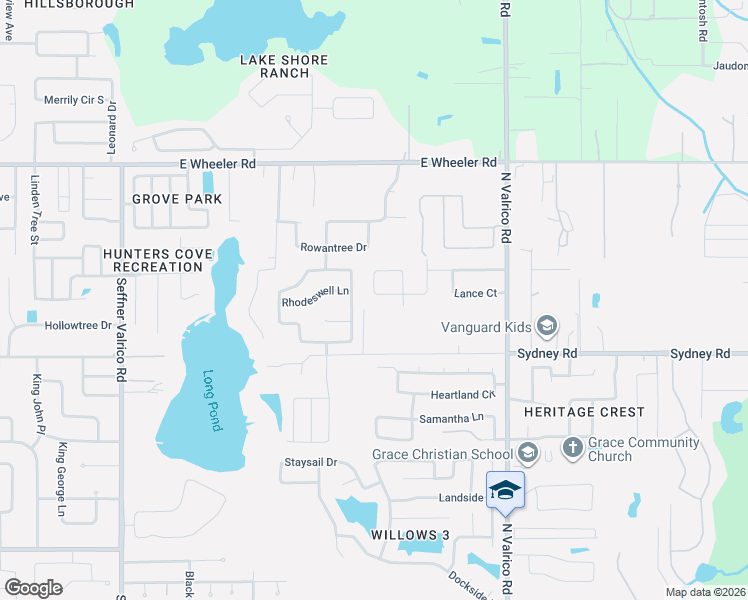 map of restaurants, bars, coffee shops, grocery stores, and more near 1831 Kim Acres Lane in Dover