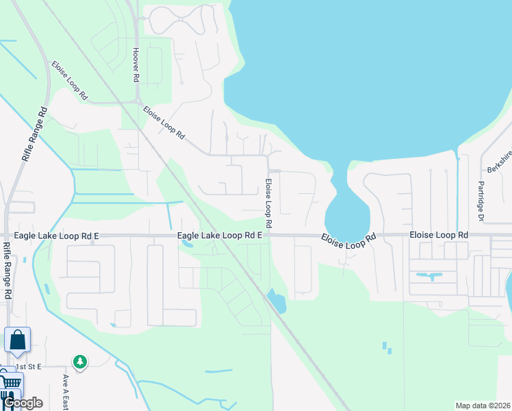 map of restaurants, bars, coffee shops, grocery stores, and more near 103 Ellen Court Southeast in Winter Haven