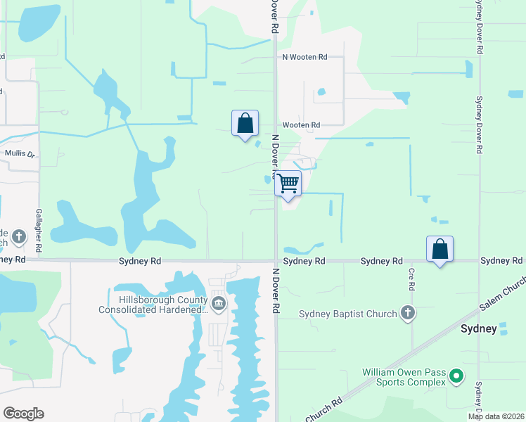 map of restaurants, bars, coffee shops, grocery stores, and more near 14155 Pupsam Lane in Dover
