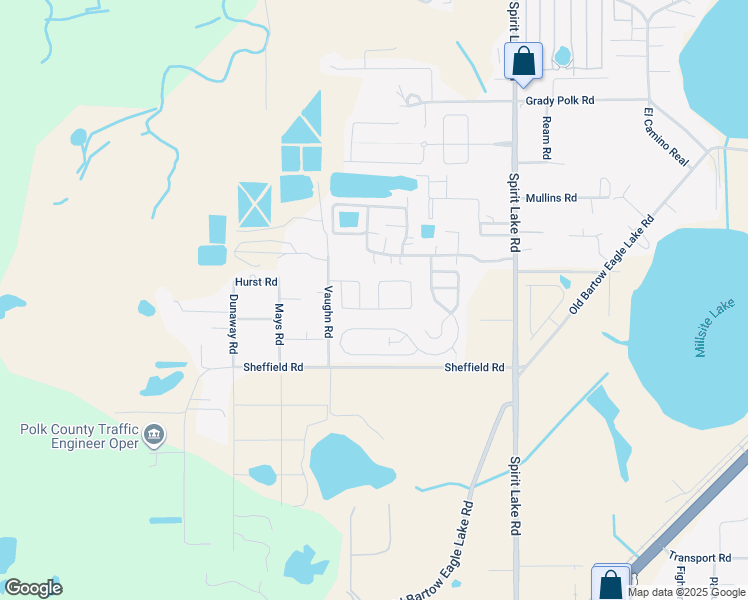 map of restaurants, bars, coffee shops, grocery stores, and more near 505 Kensington View Drive in Winter Haven