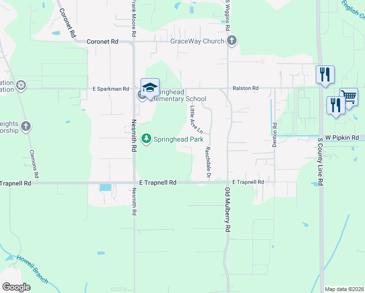 map of restaurants, bars, coffee shops, grocery stores, and more near 3500 Trapnell Oaks Drive in Plant City