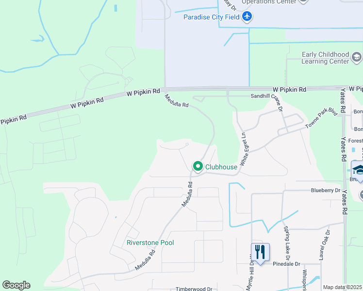 map of restaurants, bars, coffee shops, grocery stores, and more near 4125 Red Fern Lane in Lakeland