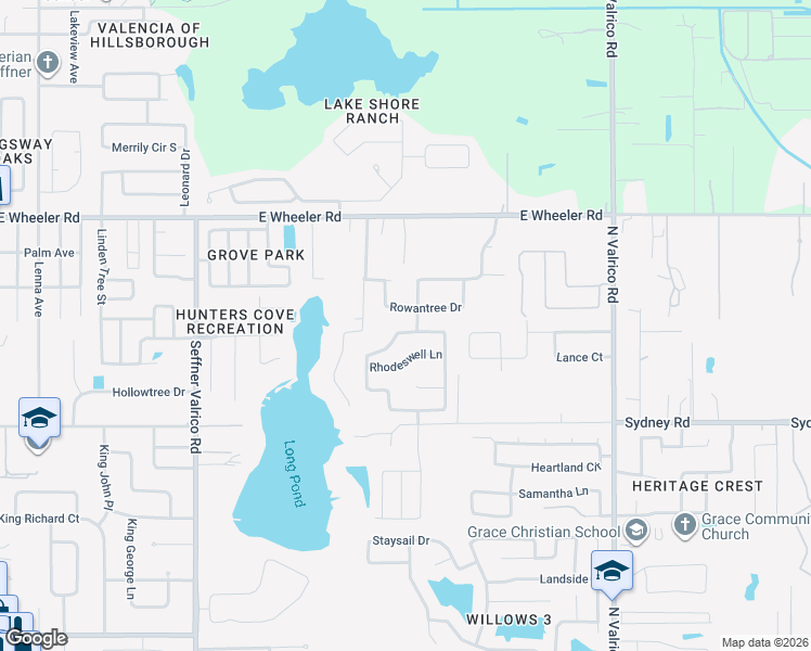 map of restaurants, bars, coffee shops, grocery stores, and more near 1326 Rushgrove Circle in Dover