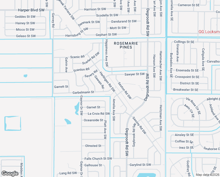 map of restaurants, bars, coffee shops, grocery stores, and more near 331 Garbelmann Street in Palm Bay