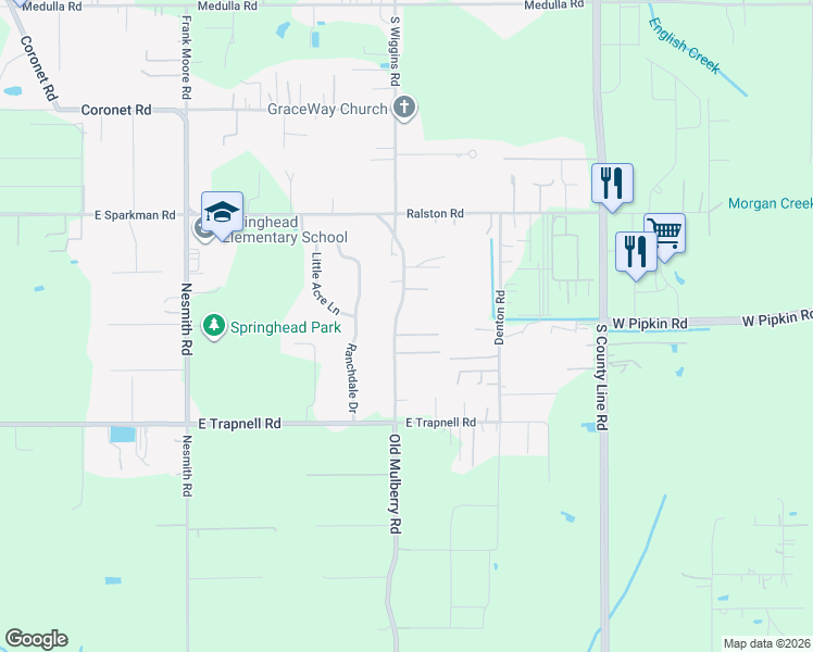 map of restaurants, bars, coffee shops, grocery stores, and more near 3404 Old Mulberry Road in Plant City