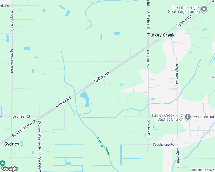 map of restaurants, bars, coffee shops, grocery stores, and more near 15513 Sydney Road in Dover
