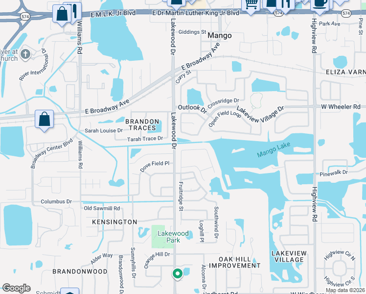 map of restaurants, bars, coffee shops, grocery stores, and more near 1928 Fruitridge Street in Brandon