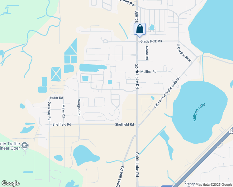 map of restaurants, bars, coffee shops, grocery stores, and more near 155 Oak Tree Boulevard in Winter Haven