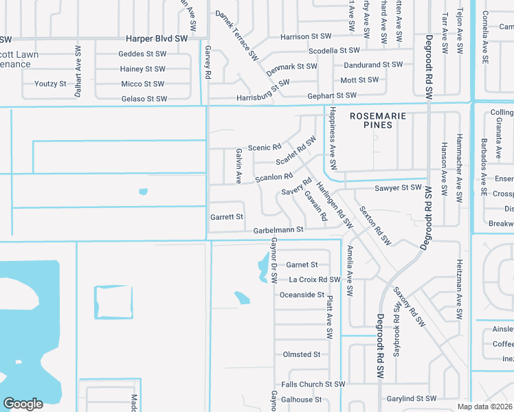 map of restaurants, bars, coffee shops, grocery stores, and more near 1117 Satin Road in Palm Bay