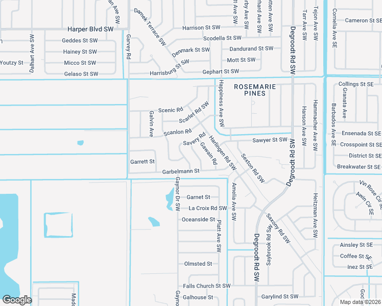 map of restaurants, bars, coffee shops, grocery stores, and more near 1041 Savery Road in Palm Bay