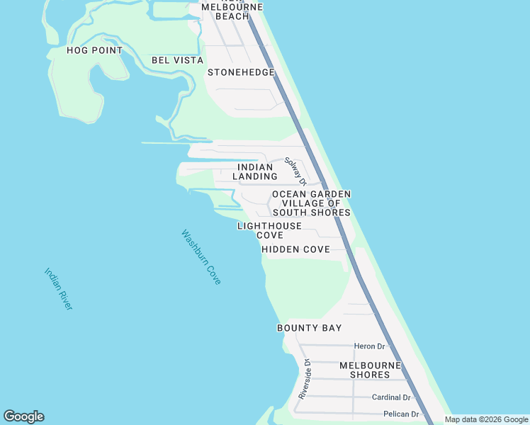 map of restaurants, bars, coffee shops, grocery stores, and more near 5588 Cord Grass Lane in Melbourne Beach