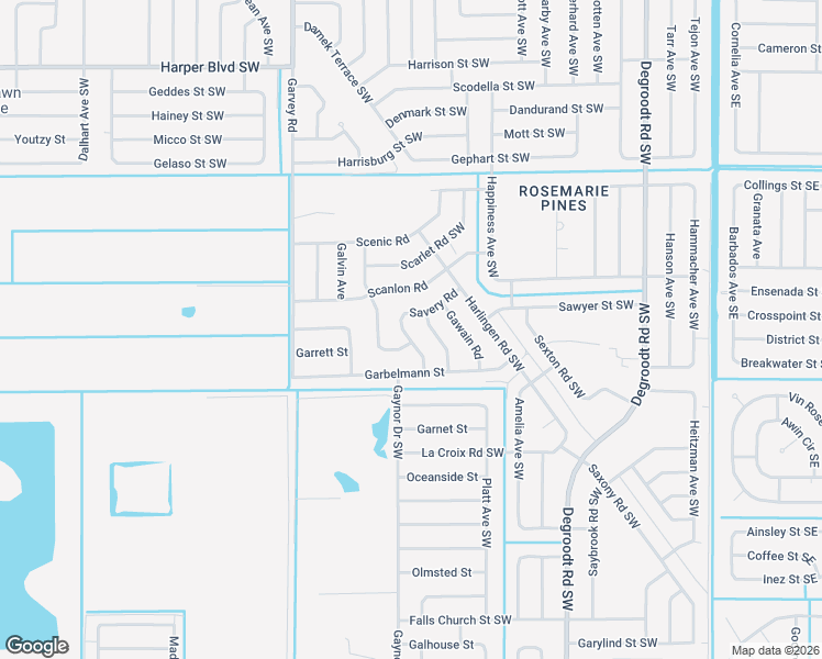 map of restaurants, bars, coffee shops, grocery stores, and more near 1041 Savery Road in Palm Bay
