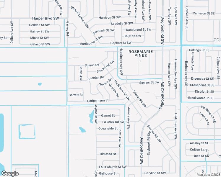 map of restaurants, bars, coffee shops, grocery stores, and more near 1123 Gawain Road in Palm Bay