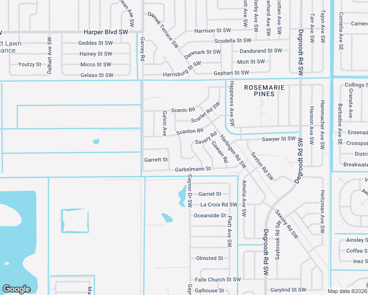 map of restaurants, bars, coffee shops, grocery stores, and more near 1117 Satin Road in Palm Bay