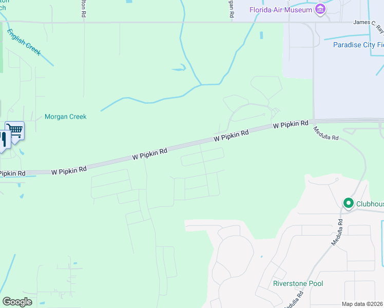 map of restaurants, bars, coffee shops, grocery stores, and more near West Pipkin Road in Lakeland