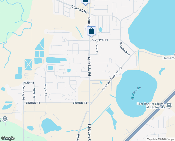 map of restaurants, bars, coffee shops, grocery stores, and more near 105 Oak Tree Boulevard in Winter Haven