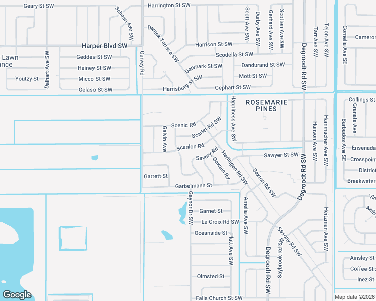 map of restaurants, bars, coffee shops, grocery stores, and more near 1117 Satin Road in Palm Bay