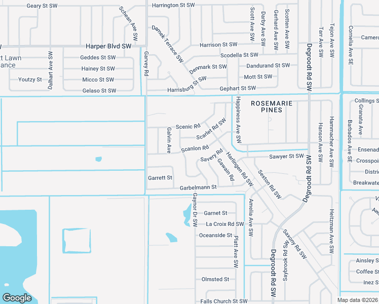 map of restaurants, bars, coffee shops, grocery stores, and more near 1117 Satin Road in Palm Bay