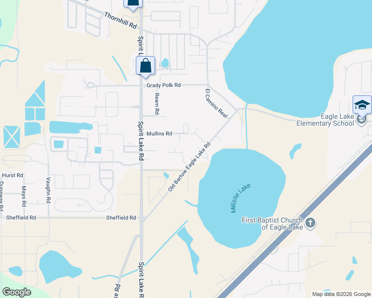map of restaurants, bars, coffee shops, grocery stores, and more near 5539 Old Bartow Eagle Lake Road in Winter Haven