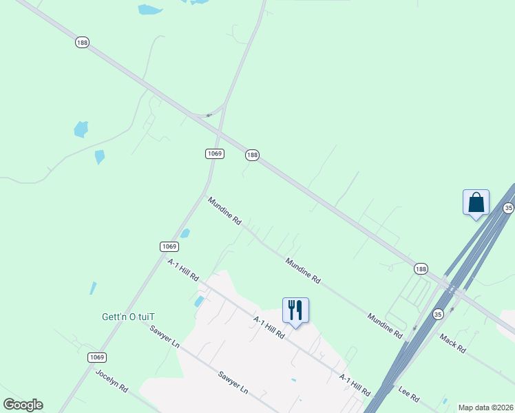 map of restaurants, bars, coffee shops, grocery stores, and more near 1927 Texas 188 in Aransas Pass