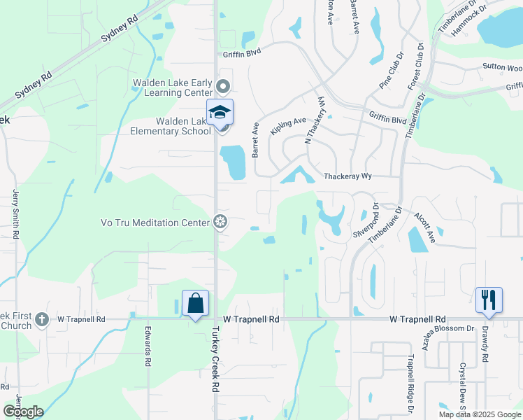 map of restaurants, bars, coffee shops, grocery stores, and more near 3330 Michener Place in Plant City