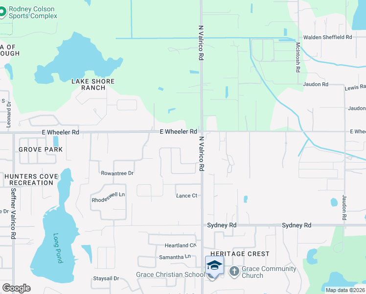 map of restaurants, bars, coffee shops, grocery stores, and more near 2010 Abbey Trace Drive in Dover