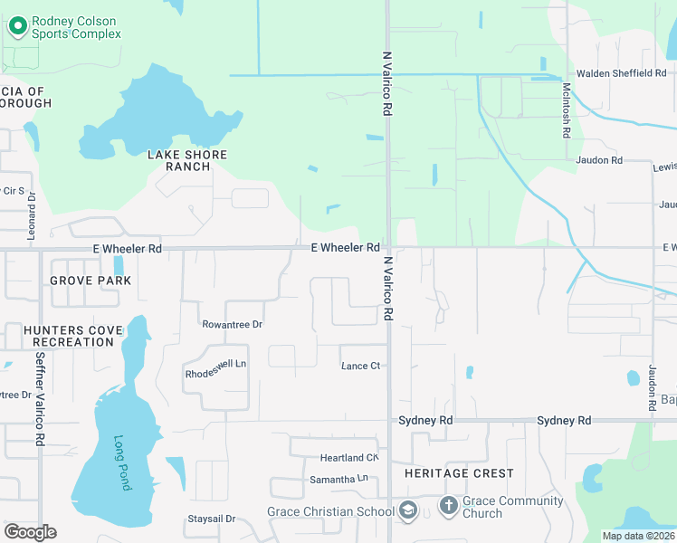 map of restaurants, bars, coffee shops, grocery stores, and more near 2002 Abbey Trace Drive in Dover