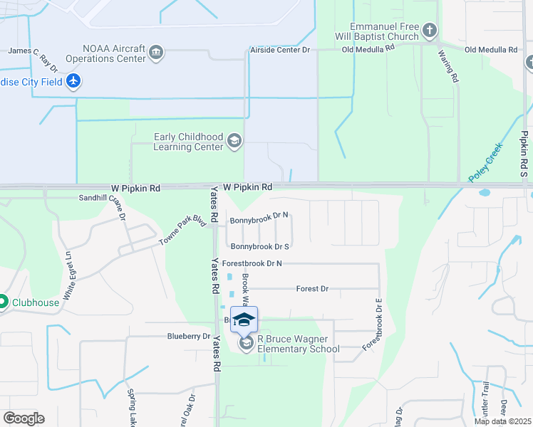 map of restaurants, bars, coffee shops, grocery stores, and more near 3143 Bonnybrook Drive South in Lakeland